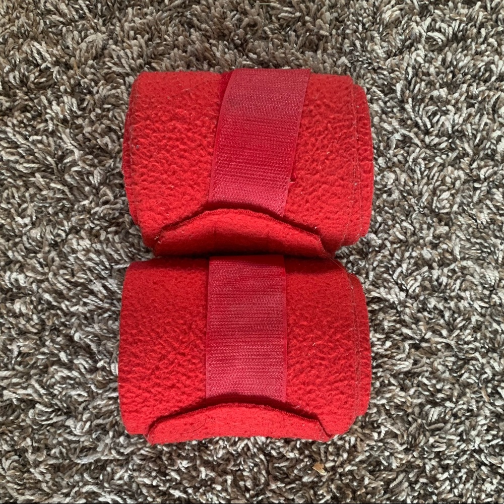 Used equestrian polo wraps.🐴